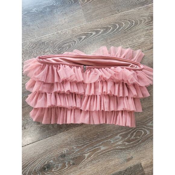 Nasty Gal Tops - Nasty Gal Ruffle Tier Tulle Crop‎ Top Women's Pink size 6 #11
